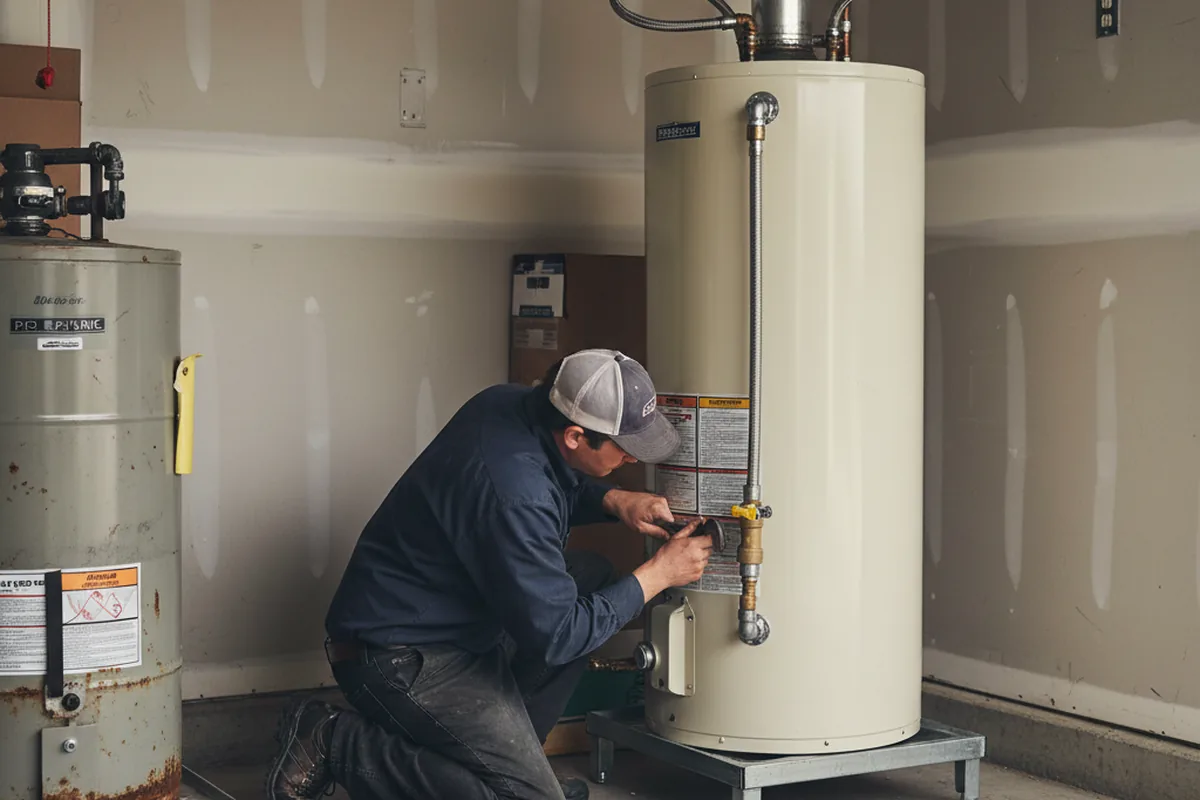Water heater and shutoff valve replacement in Perry Park
